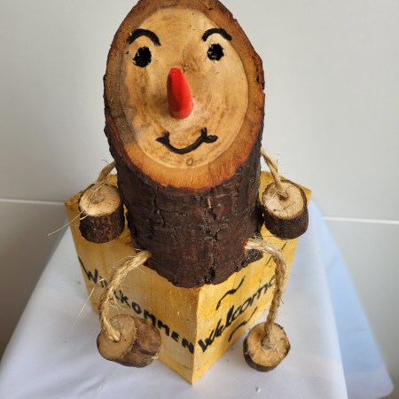Türbegrüßer aus Naturholz