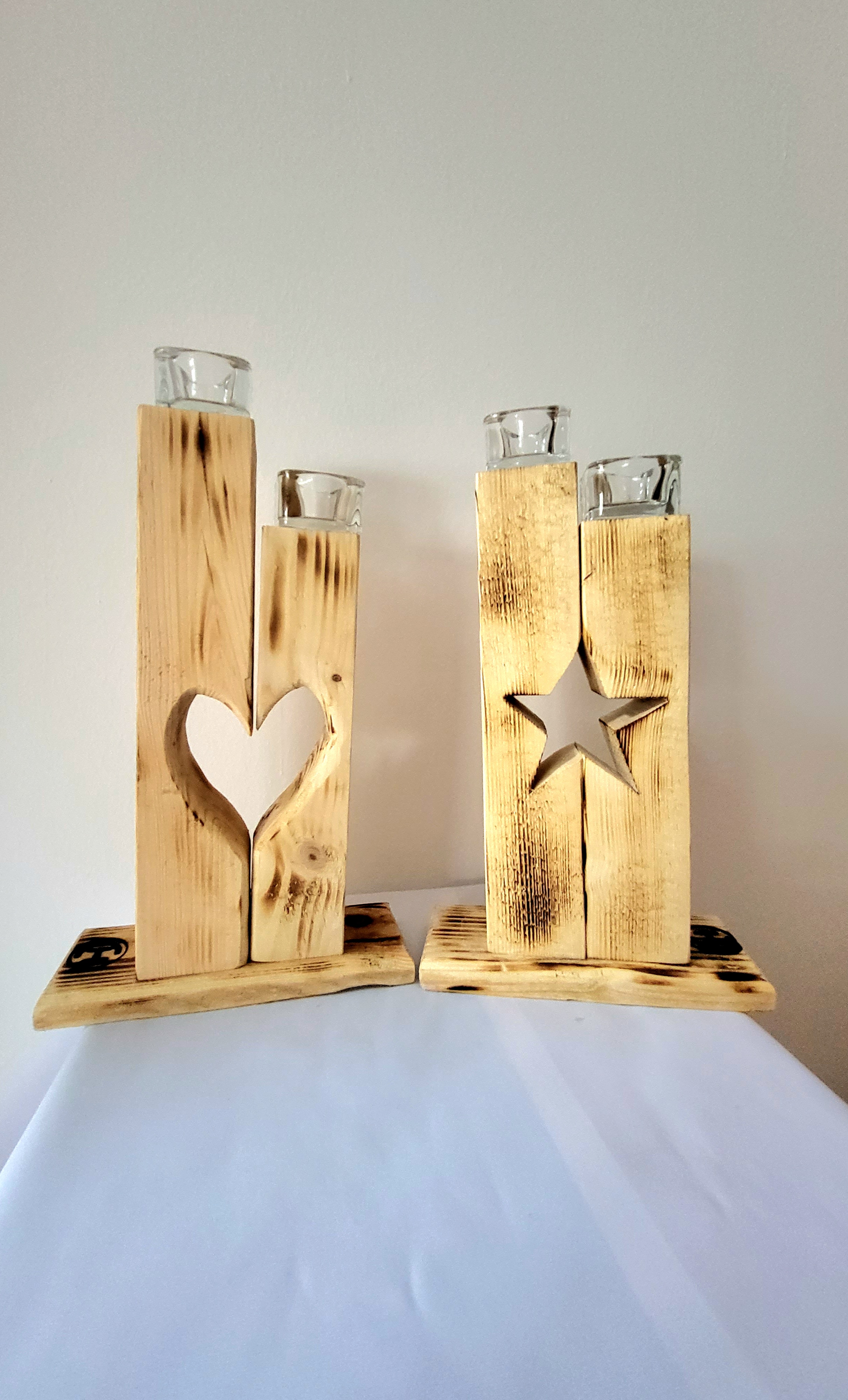 Teelichthalter aus Holz – Bild 2