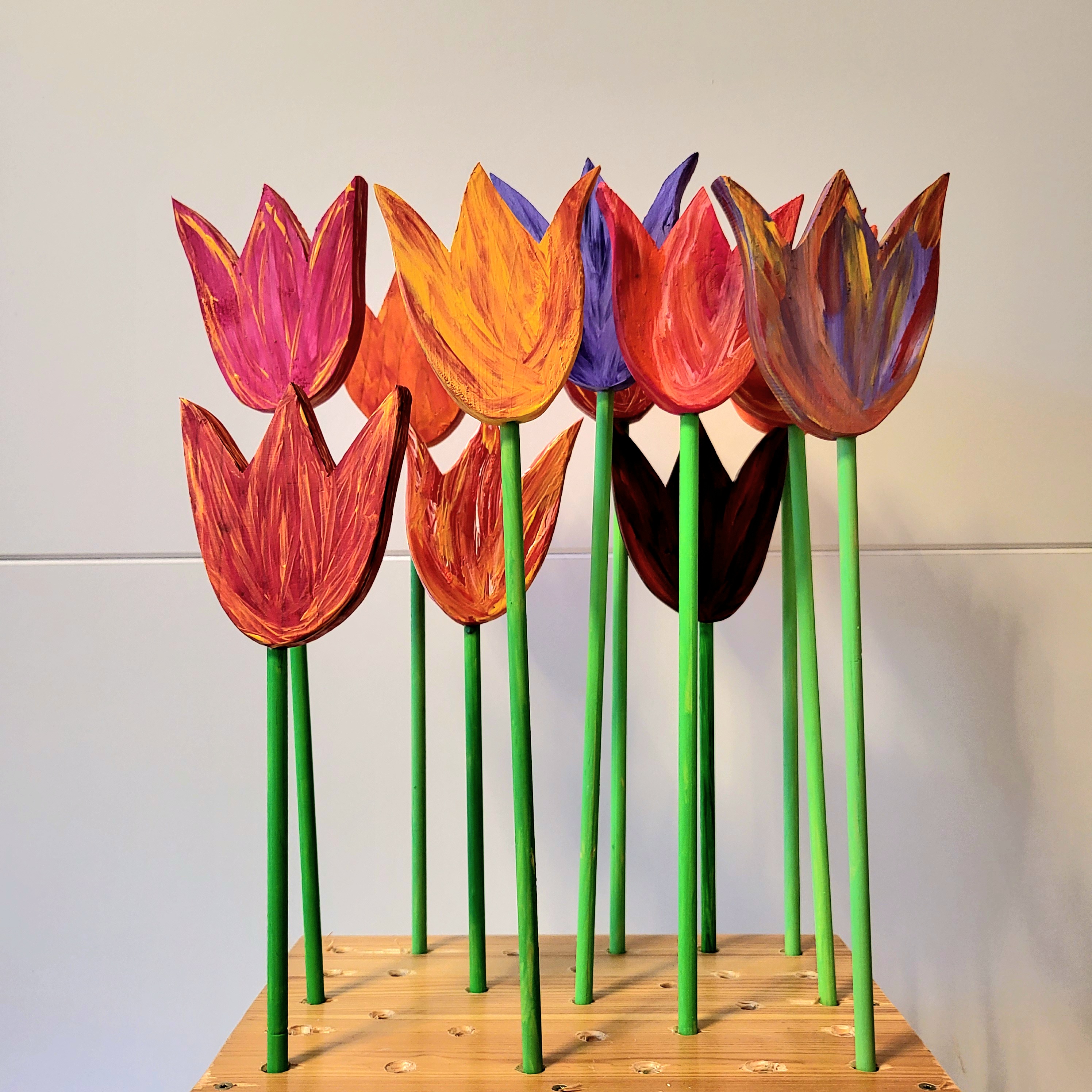 Tulpen aus Holz