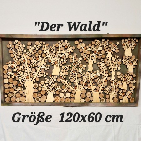 Großes Wandbild "Der Wald"