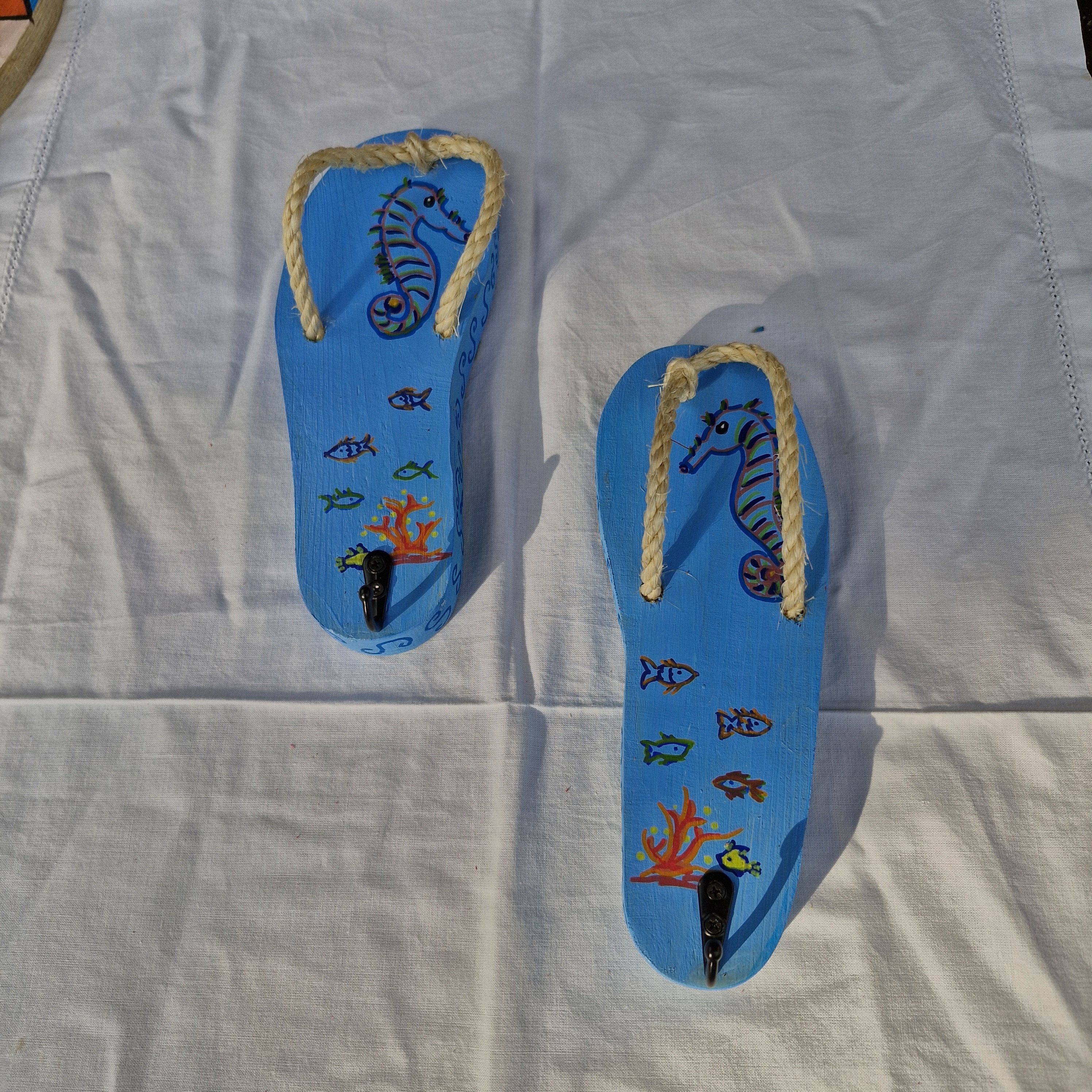 Holz Flip-Flop mit Haken – Bild 7