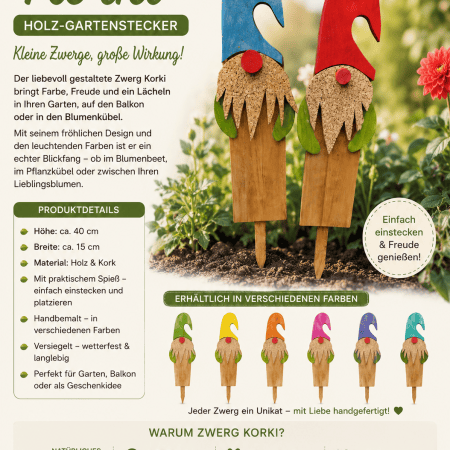 Zwerg Korki – der kleine Gartenfreund mit großem Charme